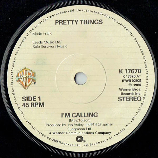 Pretty Things* - I'm Calling (7", Pic) - Image 3
