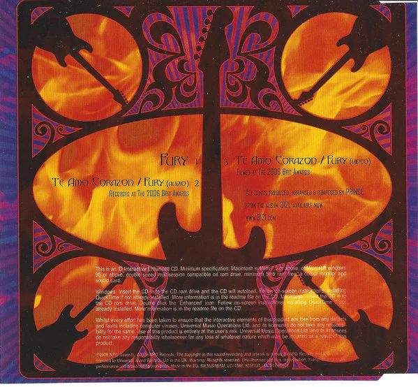 Prince - Fury (CD, Single, Enh) - Image 2
