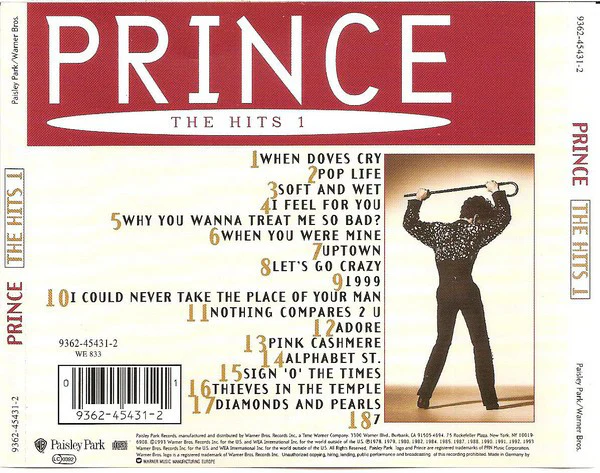 Prince - The Hits 1 (CD, Comp) - Image 2