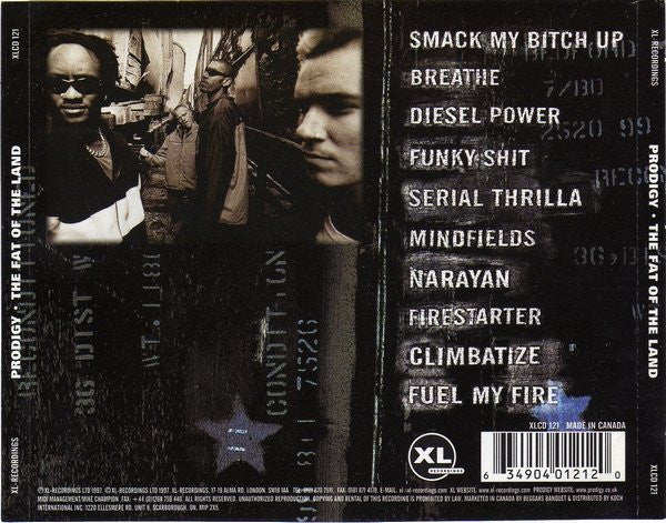 Prodigy* - The Fat Of The Land (CD, Album, DAD) - Image 2
