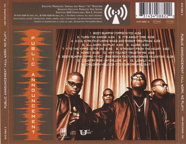 Public Announcement - All Work, No Play (CD, Album) - Image 2