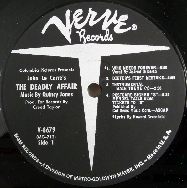 Quincy Jones - The Deadly Affair (The Original Sound Track Album) (LP, Album, Mono) - Image 3