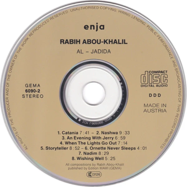 Rabih Abou-Khalil - Al-Jadida (CD, Album) - Image 3