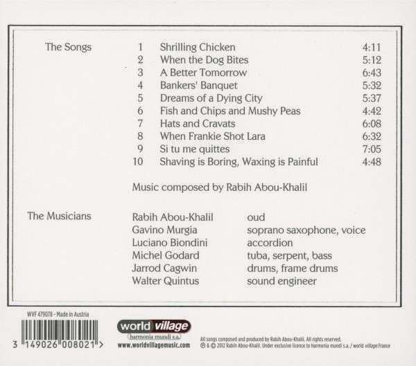 Rabih Abou-Khalil / Gavino Murgia · Luno Biondini* · Michel Godard · Jarrod Cagwin - Hungry People (CD, Album) - Image 2