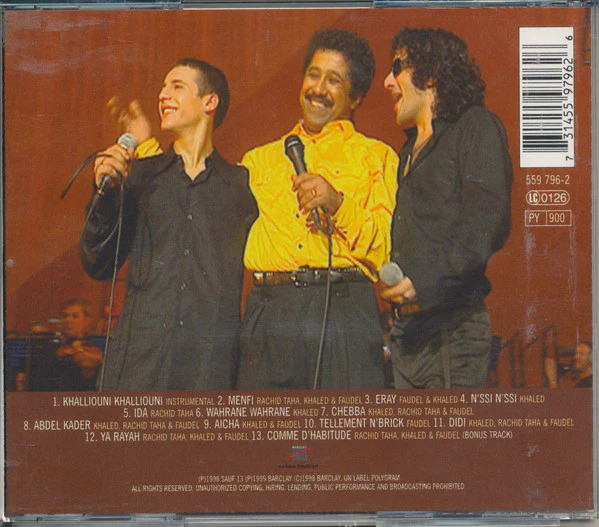 Rachid Taha ⧫ Khaled ⧫ Faudel - 1, 2, 3 Soleils (CD, Album) - Image 2