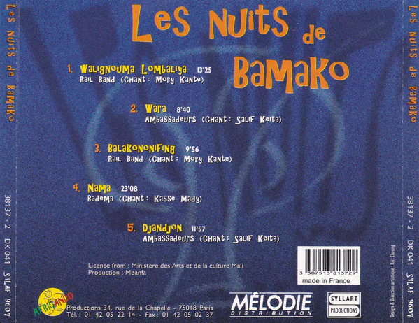 Rail Band, Les Ambassadeurs*, National Badema* - Les Nuits De Bamako: Années 70 - 78 (CD, Comp) - Image 2