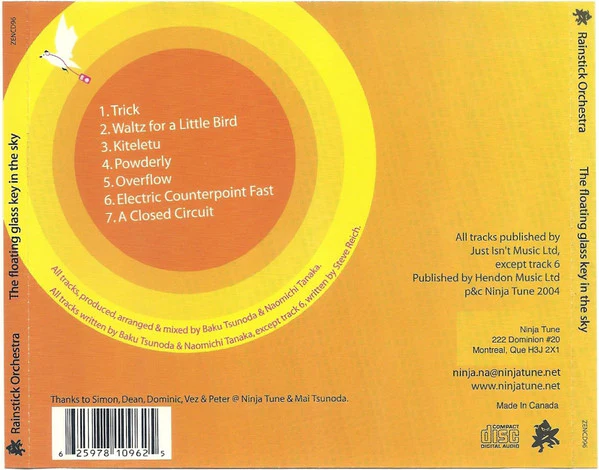 Rainstick Orchestra - The Floating Glass Key In The Sky (CD, Album) - Image 4