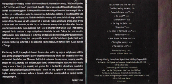 Ramsey Lewis - Songs From The Heart: Ramsey Plays Ramsey (CD, Album) - Image 3