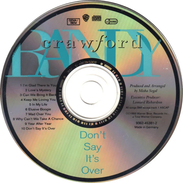 Randy Crawford - Don't Say It's Over (CD, Album) - Image 2