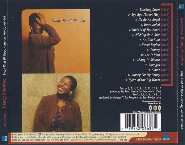 Randy Crawford - Every Kind Of Mood - Randy, Randi, Randee (CD, Album) - Image 2