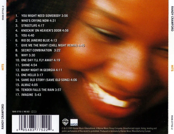 Randy Crawford - Hits (CD, Comp) - Image 2