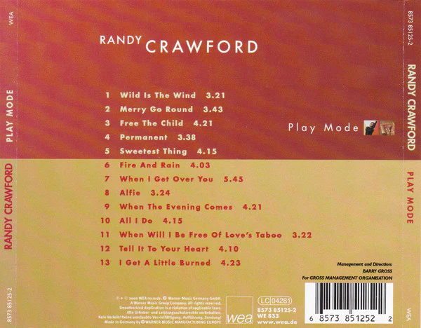 Randy Crawford - Play Mode (CD, Album) - Image 2