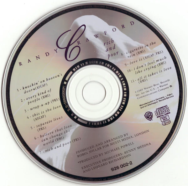 Randy Crawford - Rich And Poor (CD, Album) - Image 3