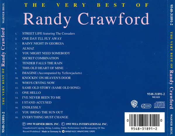 Randy Crawford - The Very Best Of Randy Crawford (CD, Comp) - Image 2