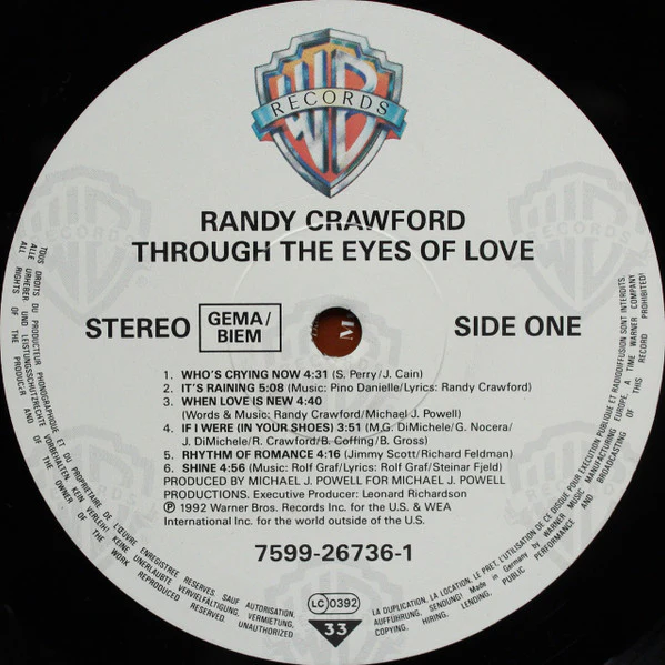 Randy Crawford - Through The Eyes Of Love (LP, Album) - Image 3