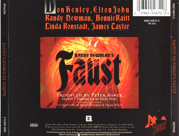 Randy Newman - Randy Newman's Faust (CD, Album) - Image 2