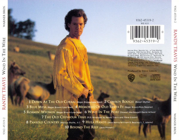 Randy Travis - Wind In The Wire (CD, Album) - Image 2