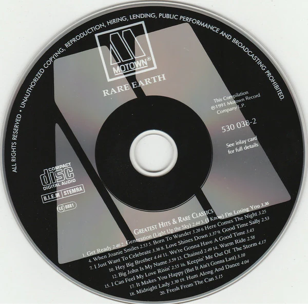 Rare Earth - Greatest Hits And Rare Classics (CD, Comp, RE, RM) - Image 3