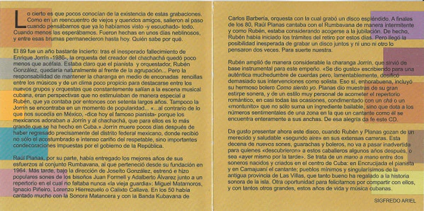 Raúl Planas & Rubén González Con Enrique Jorrin Y Su Orquesta - Dos Grandes (CD, Album) - Image 5