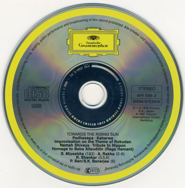 Ravi Shankar And Friends* - Towards The Rising Sun (CD, Comp) - Image 3