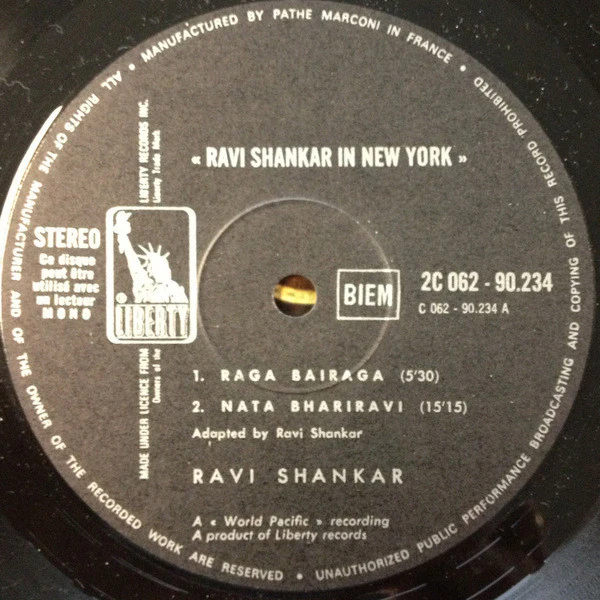 Ravi Shankar - Ravi Shankar In New York (LP) - Image 3