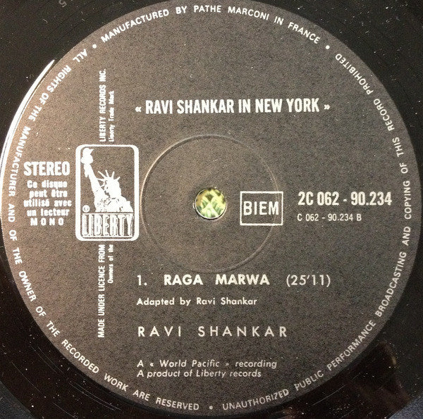 Ravi Shankar - Ravi Shankar In New York (LP) - Image 4
