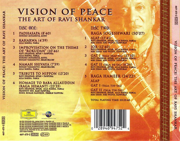 Ravi Shankar - Vision Of Peace: The Art Of Ravi Shankar (2xCD, Comp) - Image 3