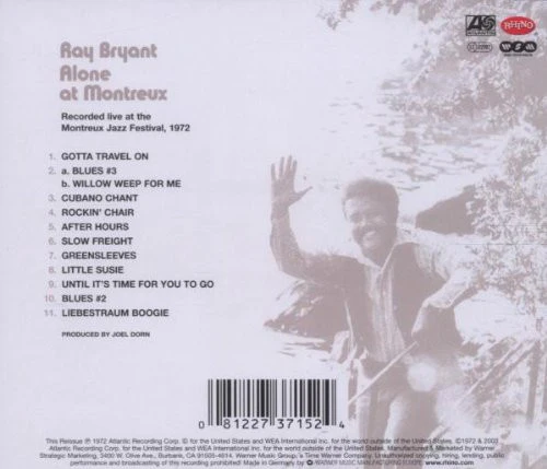 Ray Bryant - Alone At Montreux (CD, Album, RE, RM) - Image 2