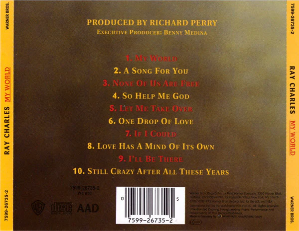 Ray Charles - My World (CD, Album) - Image 2