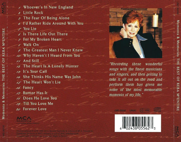 Reba McEntire - Moments & Memories - The Best Of Reba McEntire (CD, Comp) - Image 2