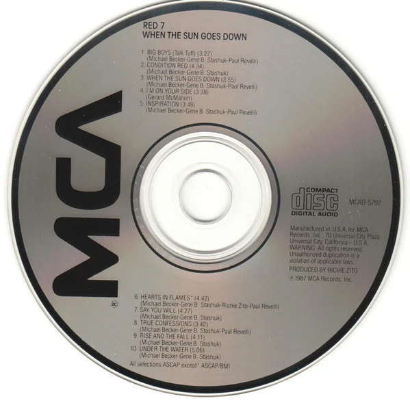 Red 7 - When The Sun Goes Down (CD, Album) - Image 3