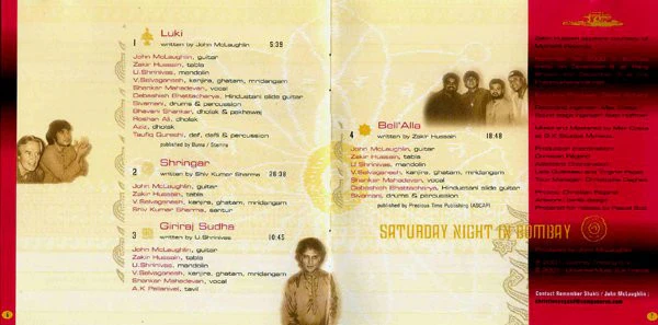 Remember Shakti* - Saturday Night In Bombay (CD, Album) - Image 5