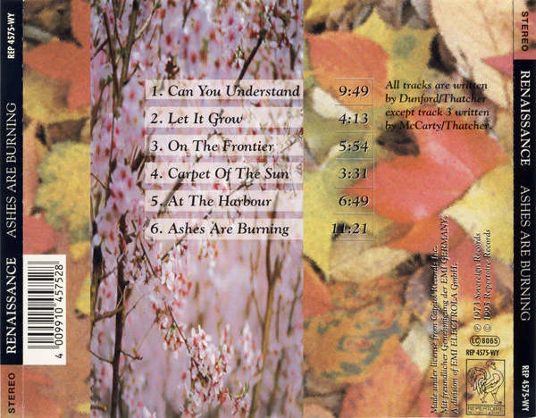 Renaissance (4) - Ashes Are Burning (CD, Album, RE) - Image 2
