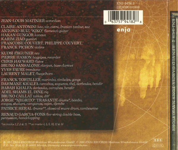 Renaud Garcia-Fons - Navigatore (CD, Album) - Image 2