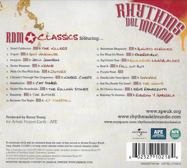 Rhythms Del Mundo - Classics (CD, Album, Jak) - Image 2