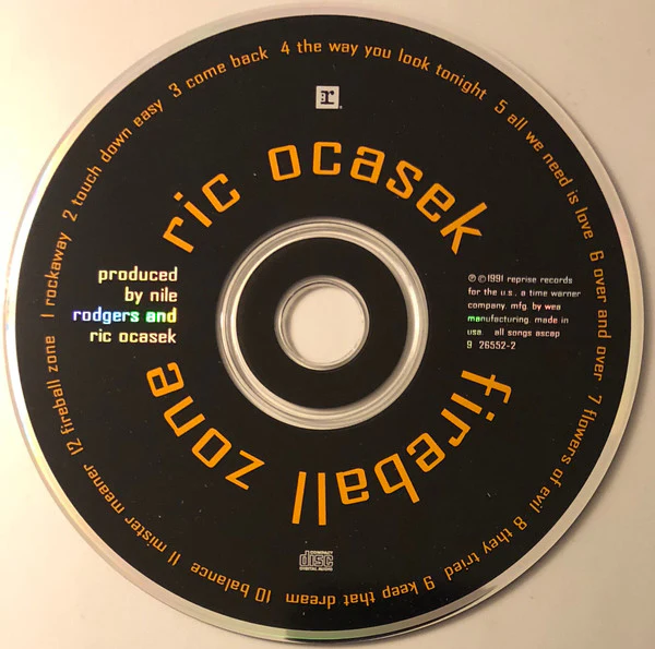 Ric Ocasek - Fireball Zone (CD, Album) - Image 4