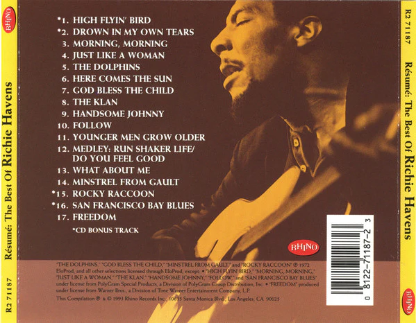 Richie Havens - Résumé: The Best Of Richie Havens (CD, Comp) - Image 2