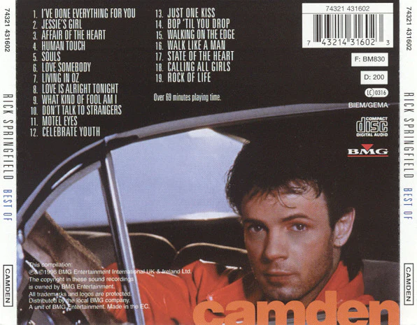 Rick Springfield - Best Of (CD, Comp) - Image 4