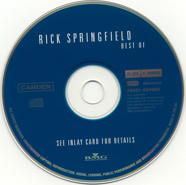 Rick Springfield - Best Of (CD, Comp) - Image 5