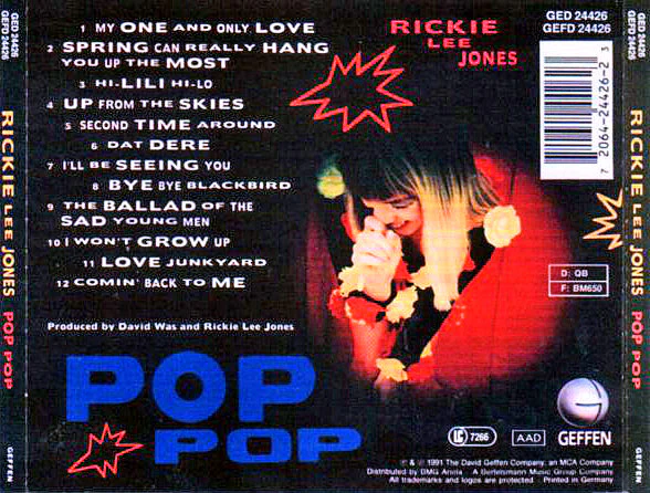Rickie Lee Jones - Pop Pop (CD, Album) - Image 2