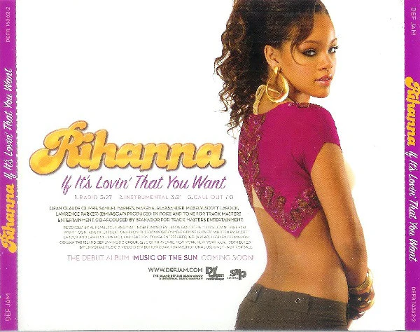 Rihanna - If It's Lovin' That You Want (CD, Single, Promo) - Image 2