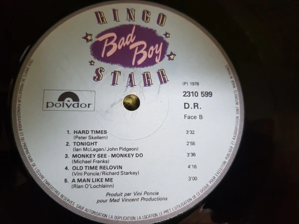 Ringo Starr - Bad Boy (LP, Album, M/Print) - Image 5