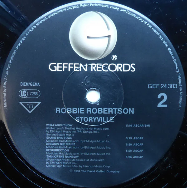 Robbie Robertson - Storyville (LP, Album, Ltd) - Image 4