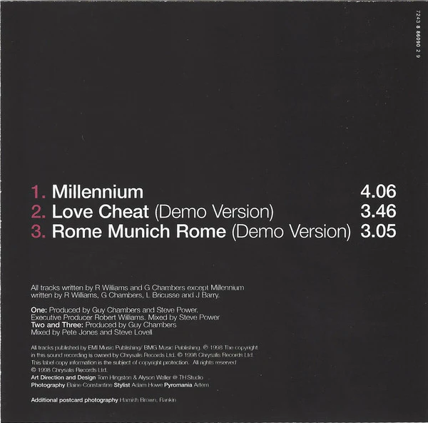 Robbie Williams - Millennium (CD, Single, Ltd, CD1) - Image 4