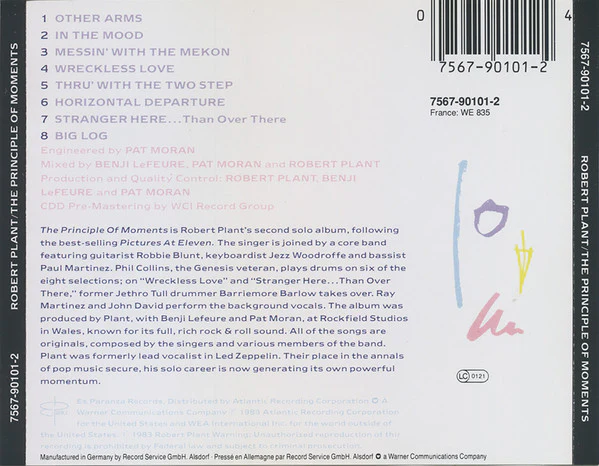 Robert Plant - The Principle Of Moments (CD, Album, RE) - Image 4