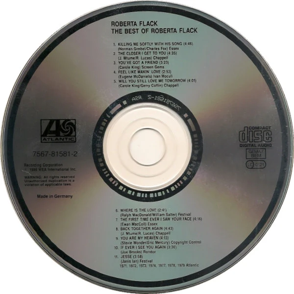 Roberta Flack - The Best Of Roberta Flack (CD, Comp, RE) - Image 3