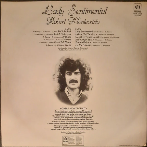 Roberto Montecristo - Lady Sentimental (LP) - Image 2