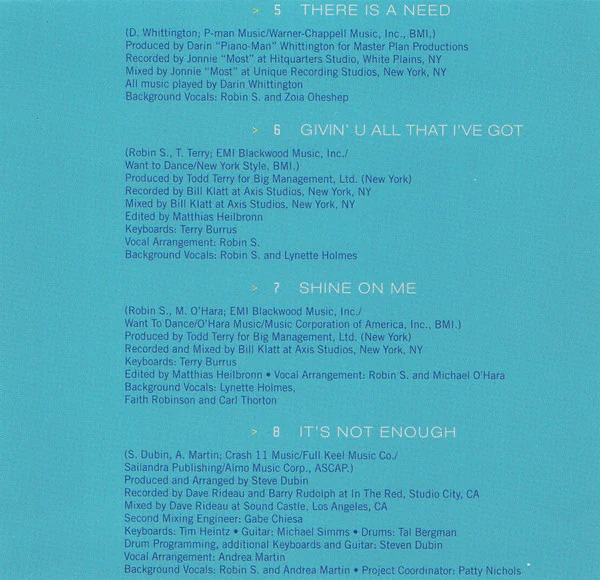 Robin S. - From Now On (CD, Album) - Image 4