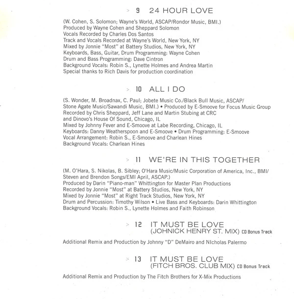 Robin S. - From Now On (CD, Album) - Image 5