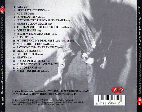 Robyn Hitchcock - Uncorrected Personality Traits (CD, Comp) - Image 3